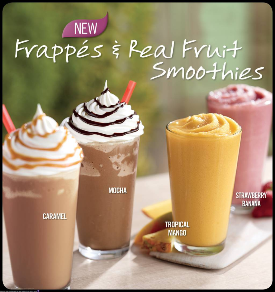 Real Fruit Smoothies & Frappes